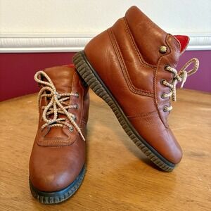 Vintage 80s Bass‎ waterprood brown leather hiking boots